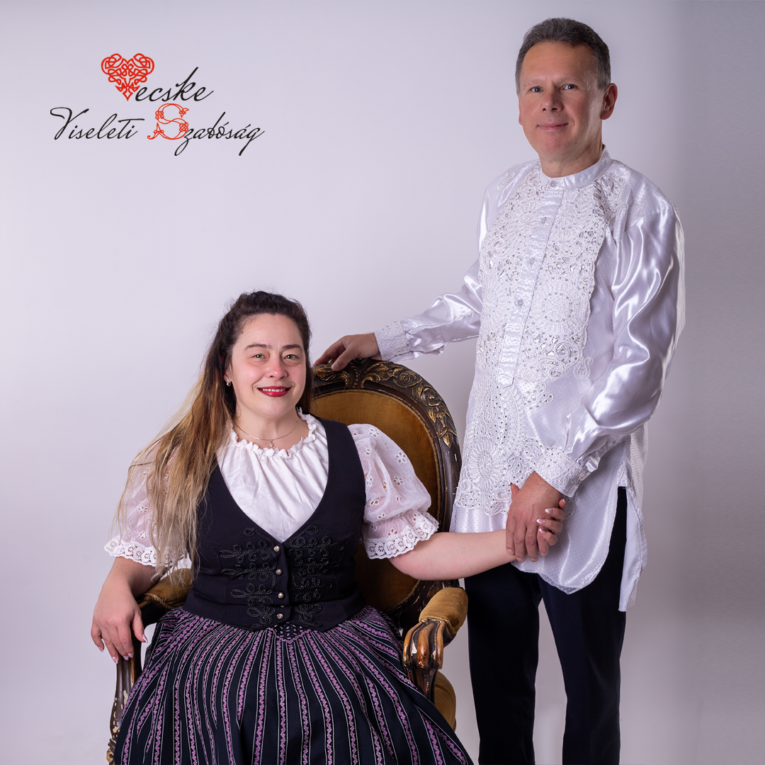 Női Bocskai fekete mellény - Image 2