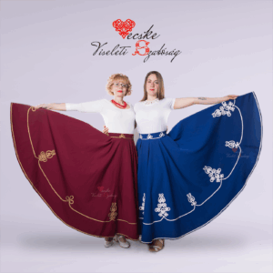 Kék lovagló szoknya