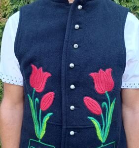 Férfi Tulipános Mellény